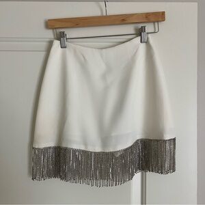 SOLD — GIANNI BINI Dixie Rhinestone Fringe Skirt
